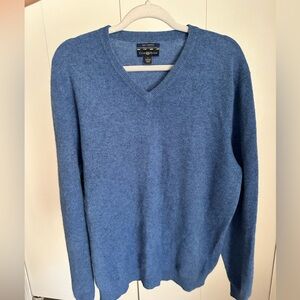 Club Room Blue 100% Cashmere Sweater Large